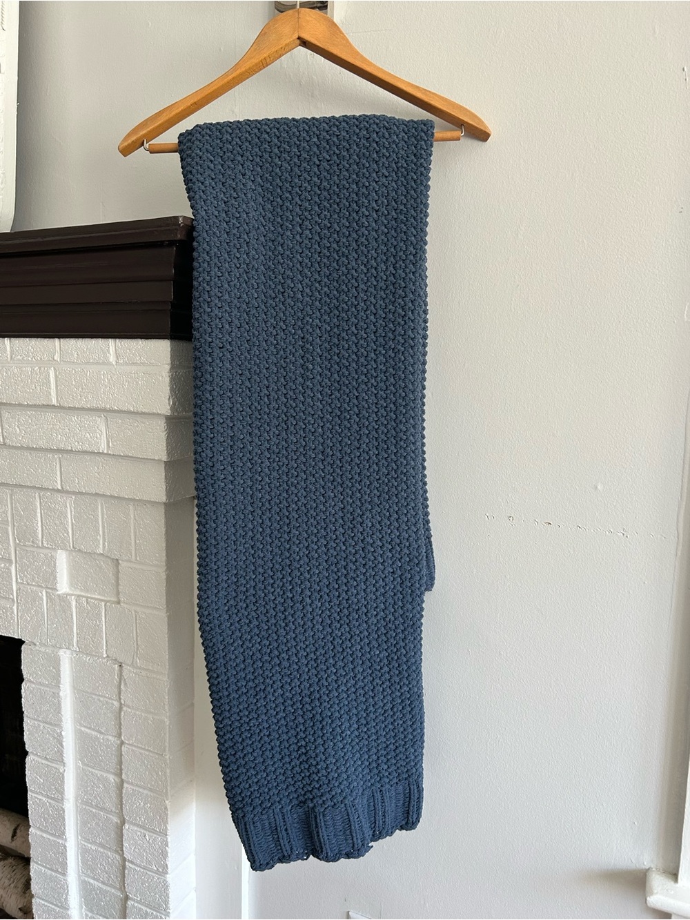 Threshold Blue Knit Throw